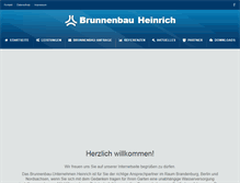 Tablet Screenshot of brunnenbau-heinrich.de